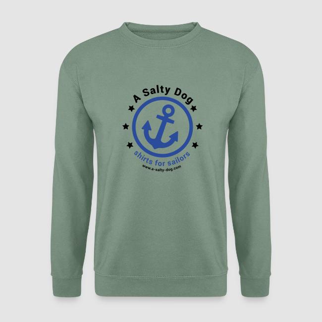 Motiv "A Salty Dog Hoodie". We love the ocean! A Salty Dog ist der Shirt-Shop für Segelbegeisterte, Wassersportler, Wellenreiter und alle vergnügten Wasserratten, die ihre Leidenschaft teilen und zeigen wollen. Klick zum Shop.