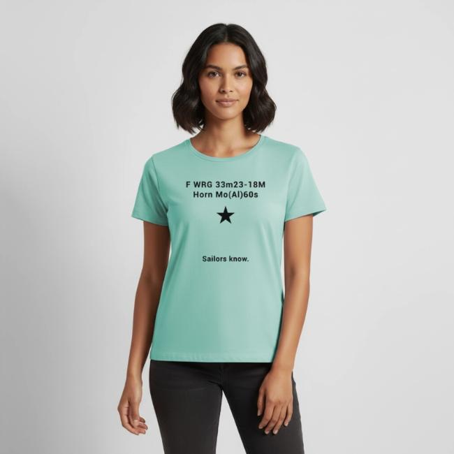 Motiv "Leuchtturm Alte Weser" gedruckt auf Frauen-T-Shirt