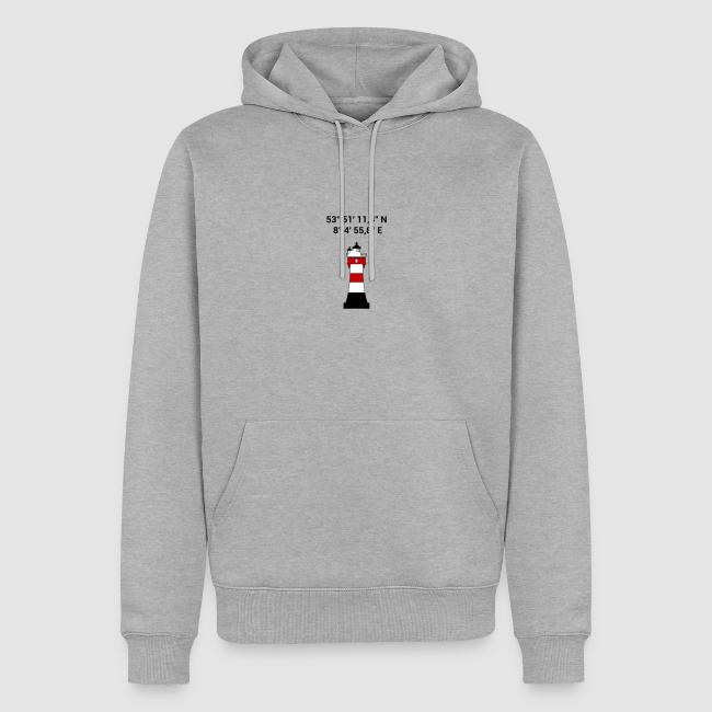 Motiv "Leuchtturm Roter Sand" gedruckt auf Hoodie