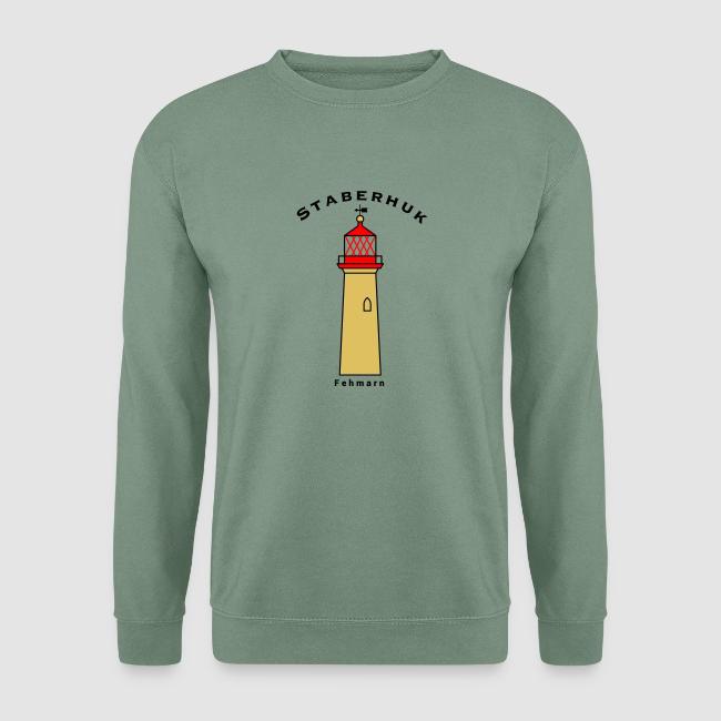 Motiv "Leuchtturm Staberhuk" gedruckt auf Pullover