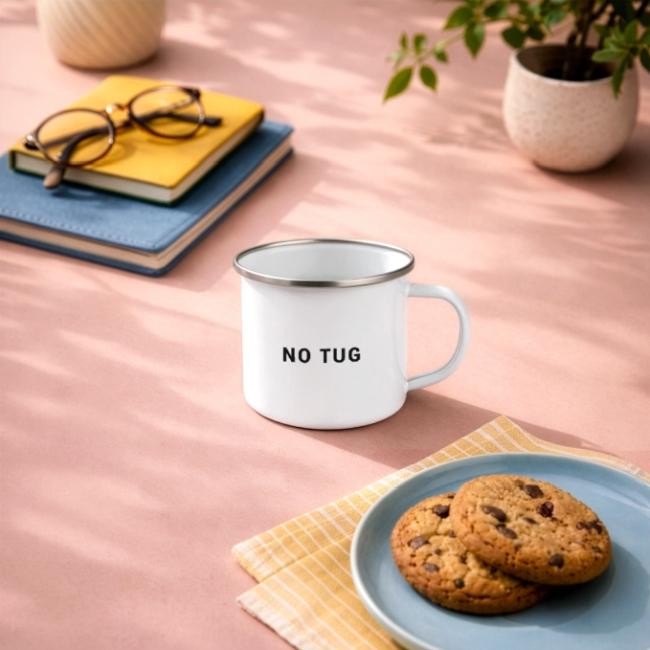 Motiv "NO TUG" gedruckt auf Tasse 