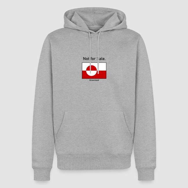 Motiv "Greenland - Not for Sale" gedruckt auf Hoodie