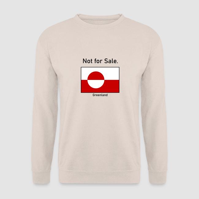 Motiv "Greenland - Not for Sale" gedruckt auf Pullover