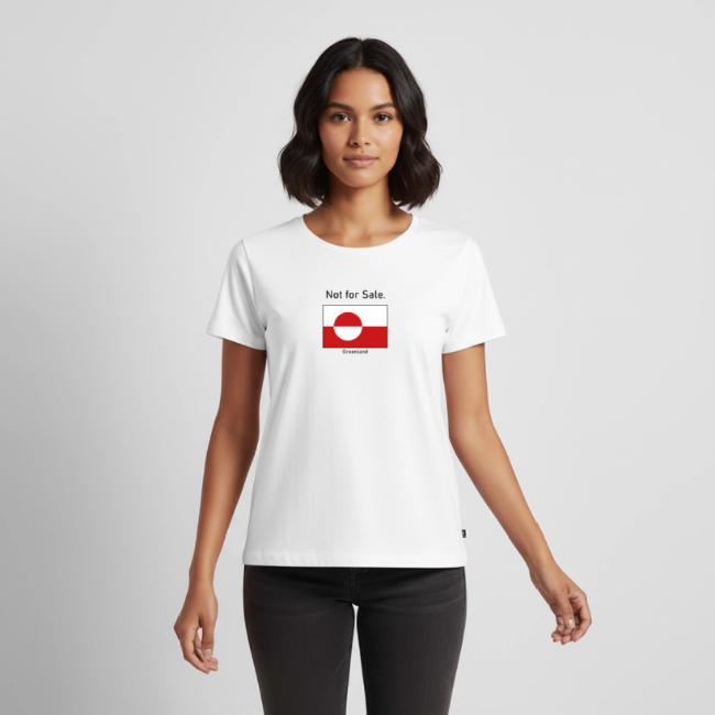 Motiv "Greenland - Not for Sale" gedruckt auf T-Shirt